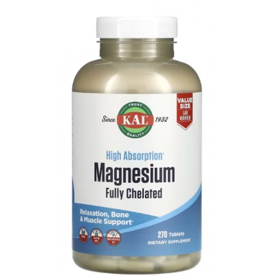 Витамины KAL Magnesium Fully Chelated 270 таблеток