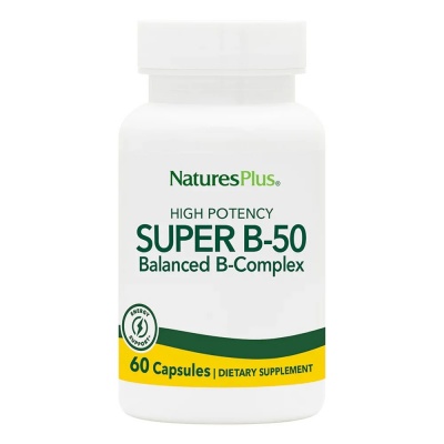 Витамины Natures Plus Super B-50 Complex 60 капсул