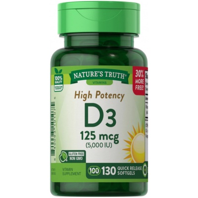 Витамины Nature's Truth D3 5000 130 капсул