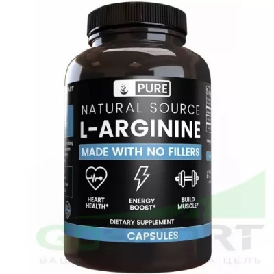 Аминокислота Pure Natural Source L-arginine 1000 мг 90 капсул