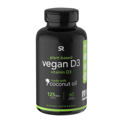 Витамины Sports Research Vitamin D3 Vegan 5000 МЕ 60 капсул