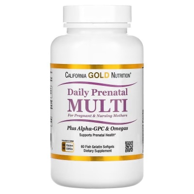 Витамины California Gold Nutrition Daily Prenatal Multi 60 капсул