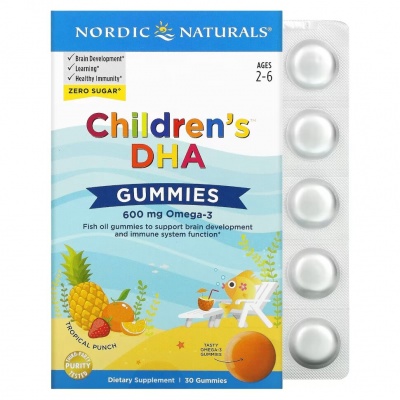 Антиоксидант Nordic Naturals Childrens DHA 600 мг 30 таблеток