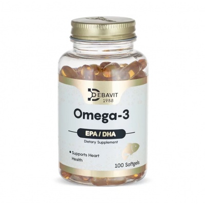 Антиоксидант Debavit Omega-3 100 капсул