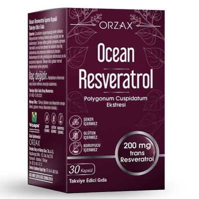 Антиоксидант Orzax Ocean Resveratrol 200 мг 30 капсул