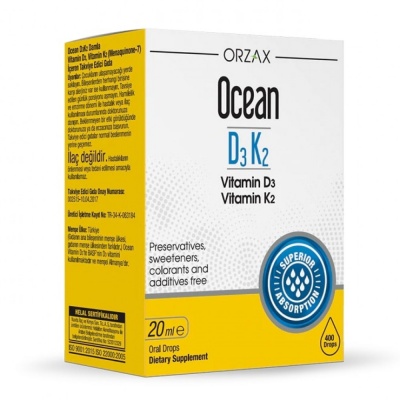 Витамины Orzax Ocean D3+K2 20 мл