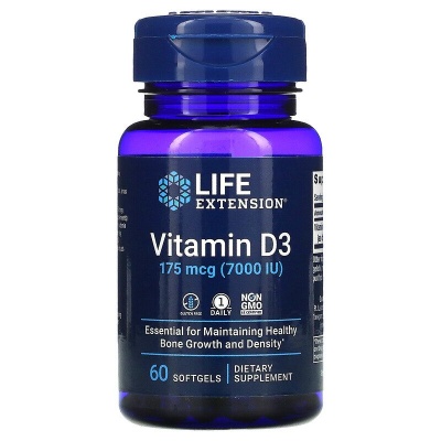 Витамины Life Extension Vitamin D 7000 60 капсул