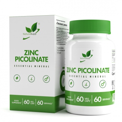 Витамины NaturalSupp Zinc Picolinate 25 мг 60 капсул
