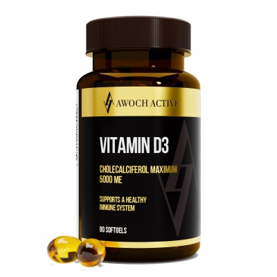 Витамины AWOCHACTIVE VITAMIN D3 5000 МЕ 90 капсул