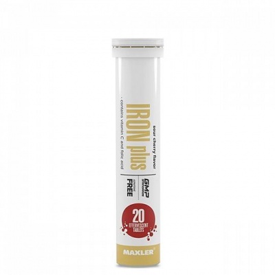 Витамины Maxler Iron Plus 20 таблеток