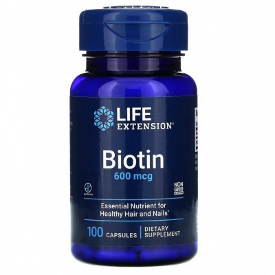 Витамины Life Extension Biotin 600 мкг 100 капсул