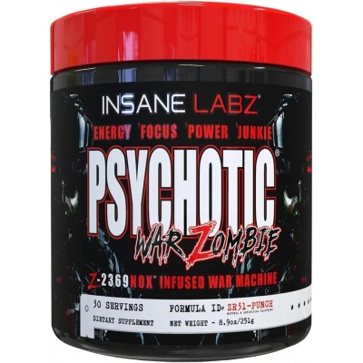 Предтренировочный комплекс Insane Labz Psychotic War Zombie 250 гр