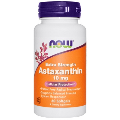 Антиоксидант NOW Astaxanthin 10 мг 60 капсул