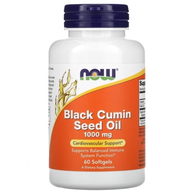 Антиоксидант NOW Black Cumin Seed Oil 60 капсул