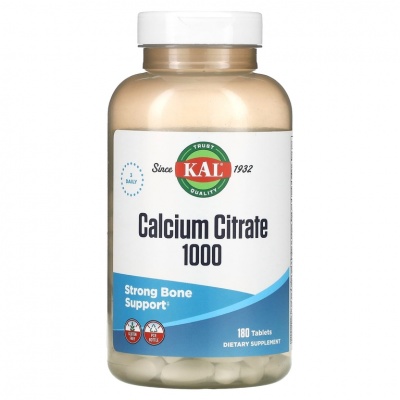 Витамины KAL Calcium Citrate 1000 мг 180 таблеток