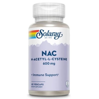 Специальный препарат Solaray NAC (N-Acetyl-L-Cysteine) 600 мг 60 капсул