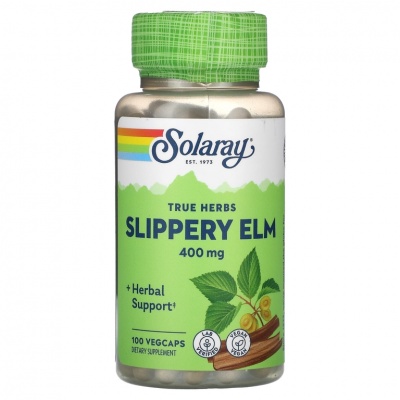 Витамины Solaray Slippery Elm Bark 400 мг 100 капсул