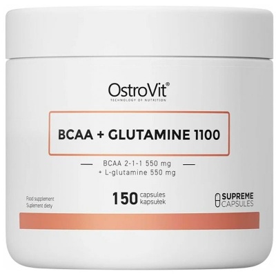БЦАА OstroVit BCAA + GLUTAMINE 1100 мг 150 капсул
