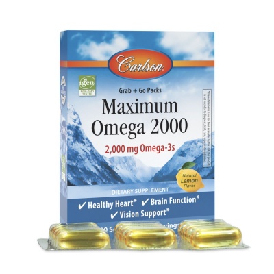 Антиоксидант Carlson Labs Maximum Omega 3  30 капсул