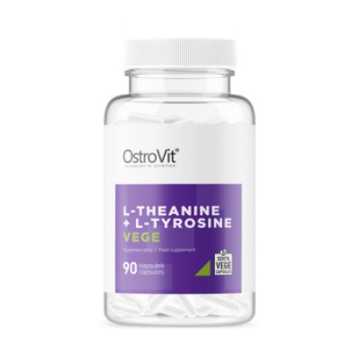 Аминокислота OstroVit L-Theanine+L-Tyrosine VEGE 90 капсул