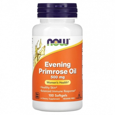 Антиоксидант NOW Evening Primrose 500 мг 100 капсул