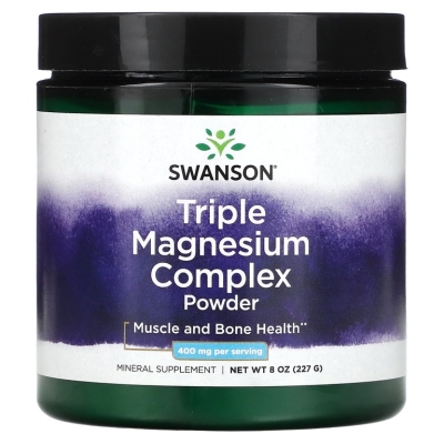 Витамины Swanson Triple Magnesium Complex 400 мг 227 гр