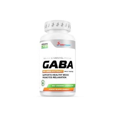 Антиоксидант WestPharm Vegan Line GABA 200 мг 60 капсул