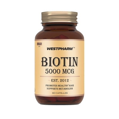 Витамины WestPharm Gold Line Biotin 5000 60 капсул
