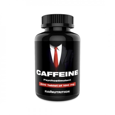 Энергетик Ravnutrition Caffeine 100 мг 200 таблеток