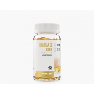 Антиоксидант Maxler Omega-3 Gold 60 капсул