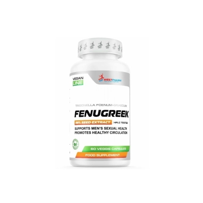 Тестобустер WestPharm Vegan Line Fenugreek 500 мкг 60 капсул