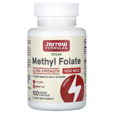 Витамины Jarrow Formulas Methyl Folate 1000 мг 100 капсул