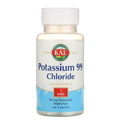 Витамины KAL Potassium Chloride 99 мг 100 таблеток