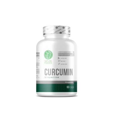 Антиоксидант Nature Foods Curcumin + Bioperine 60 капсул