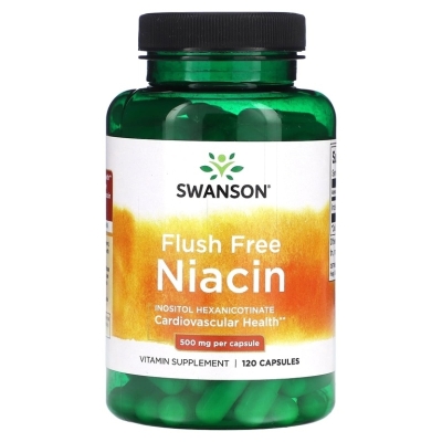 Витамины Swanson Niacin 500 мг 120 капсул