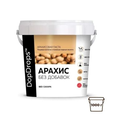 Паста DopDrops арахисовая 1000 гр
