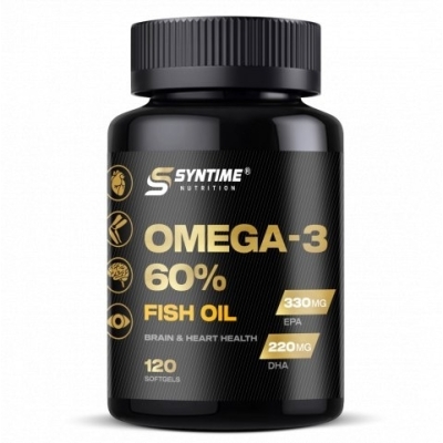 Антиоксидант Syntime Nutrition Omega 3 60% 120 капсул