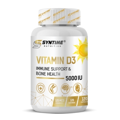 Витамин Syntime Nutrition Vitamin D3 5000 IU 120 капсул