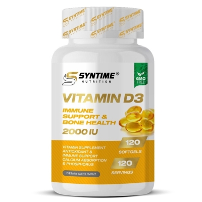 Витамин Syntime Nutrition Vitamin D3 2000 IU 120 капсул