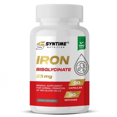 Витамин Syntime Nutrition Iron 25 мг 90 капсул