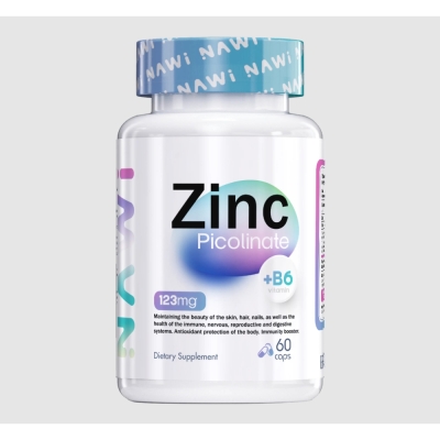 Витамины NAWI Zinc Picolinate + Vitamin B6 60 капсул