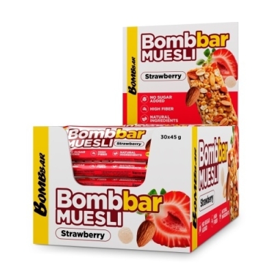 Батончик Bombbar Мюсли неглазированный мультизлаковый 45 гр