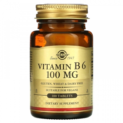 Витамины Solgar Vitamin B-6 100 мг 100 таблеток