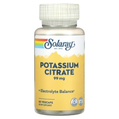 Витамины Solaray Potassium Citrate 99 мг 60 капсул