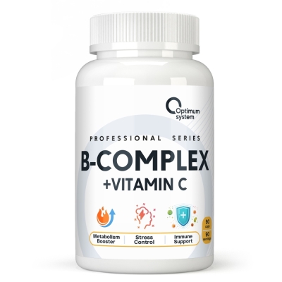 Витамины Optimum System B-Complex Vitamin C 90 капсул