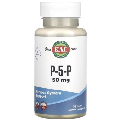 Витамины KAL B-6 P-5-P Pyridoxal-5-Phosphat 50 мг 50 капсул