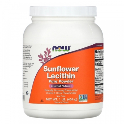 Витамины NOW Sunflower Lecithin 454 гр