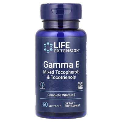 Витамины Life Extension Gamma E Mixed Tocopherols 60 капсул