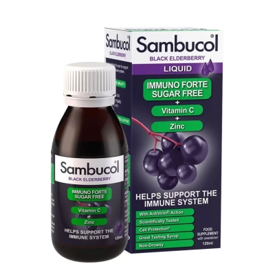 Витамины Sambucol Immuno Forte Sugar Free + Vitamin C + Zinc 120 мл
