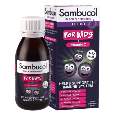 Витамины Sambucol Kids + Vitamin C 120 мл